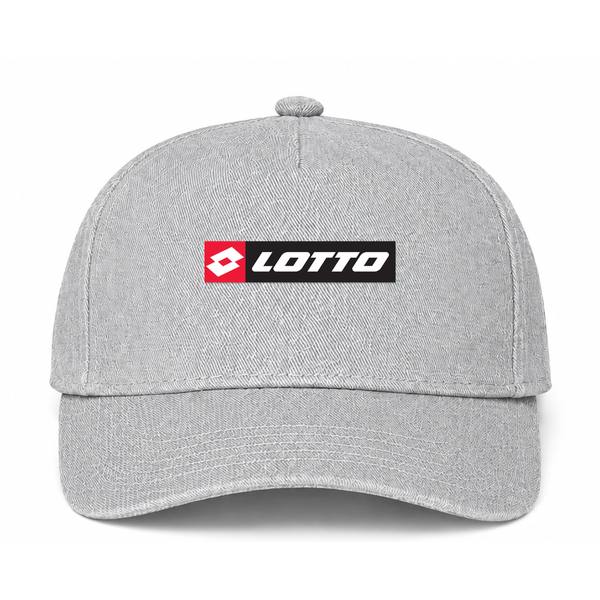 Lotto Logo Gray Dad Baseball Cap Hat