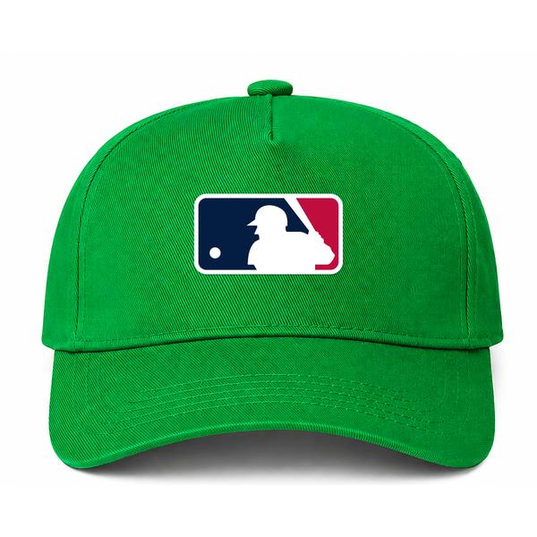 Major League Baseball Logo Green Dad Baseball Cap Hat
