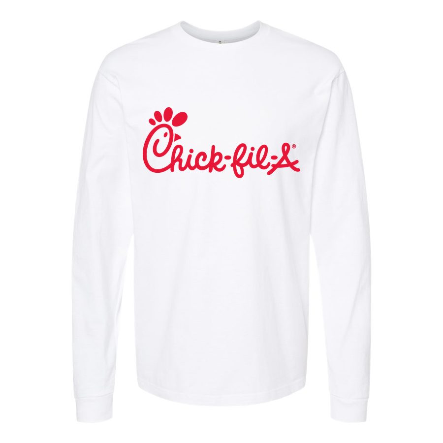 Men's Chick-fil-A Long sleeves Cotton Blend T-Shirt - White