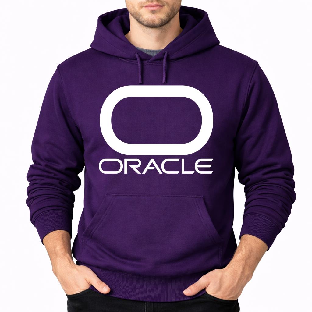 Men's Oracle White Pullover Hoodie - Purple