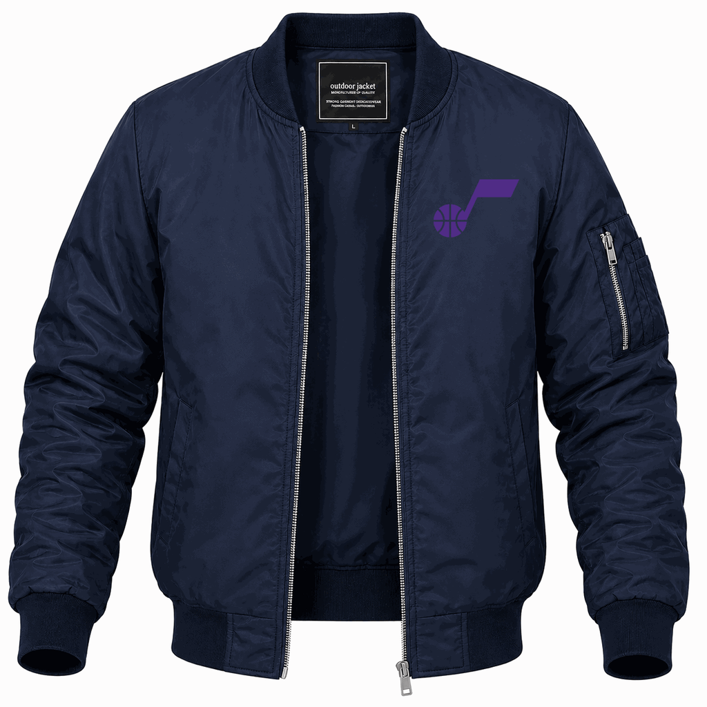 Men's Utah Jazz Lightweight Bomber Jacket - Navy
