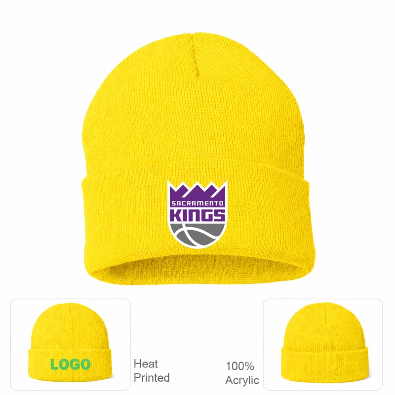 Sacramento Kings Yellow Beanie Hat