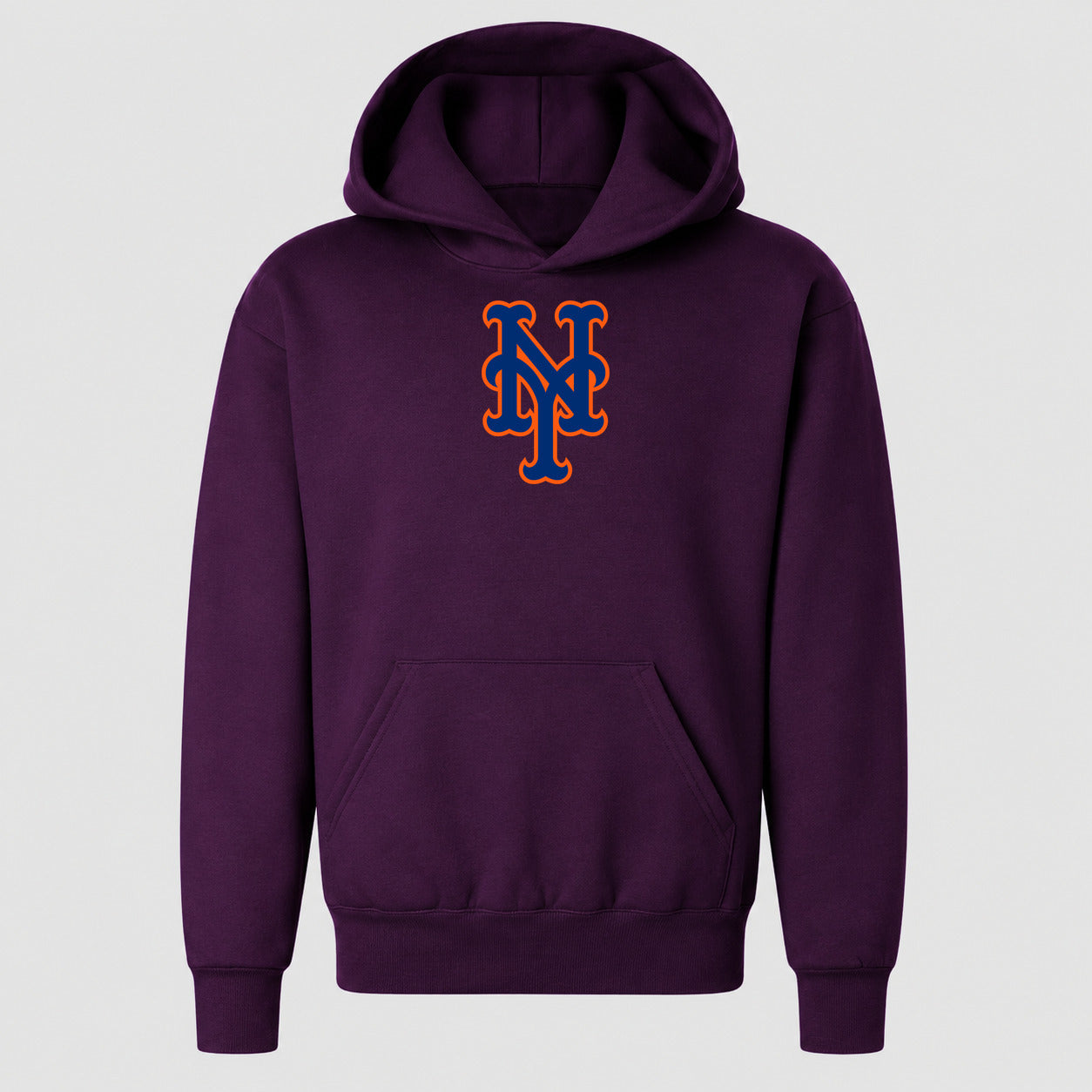 Youth New York Mets Pullover Hoodie - Purple