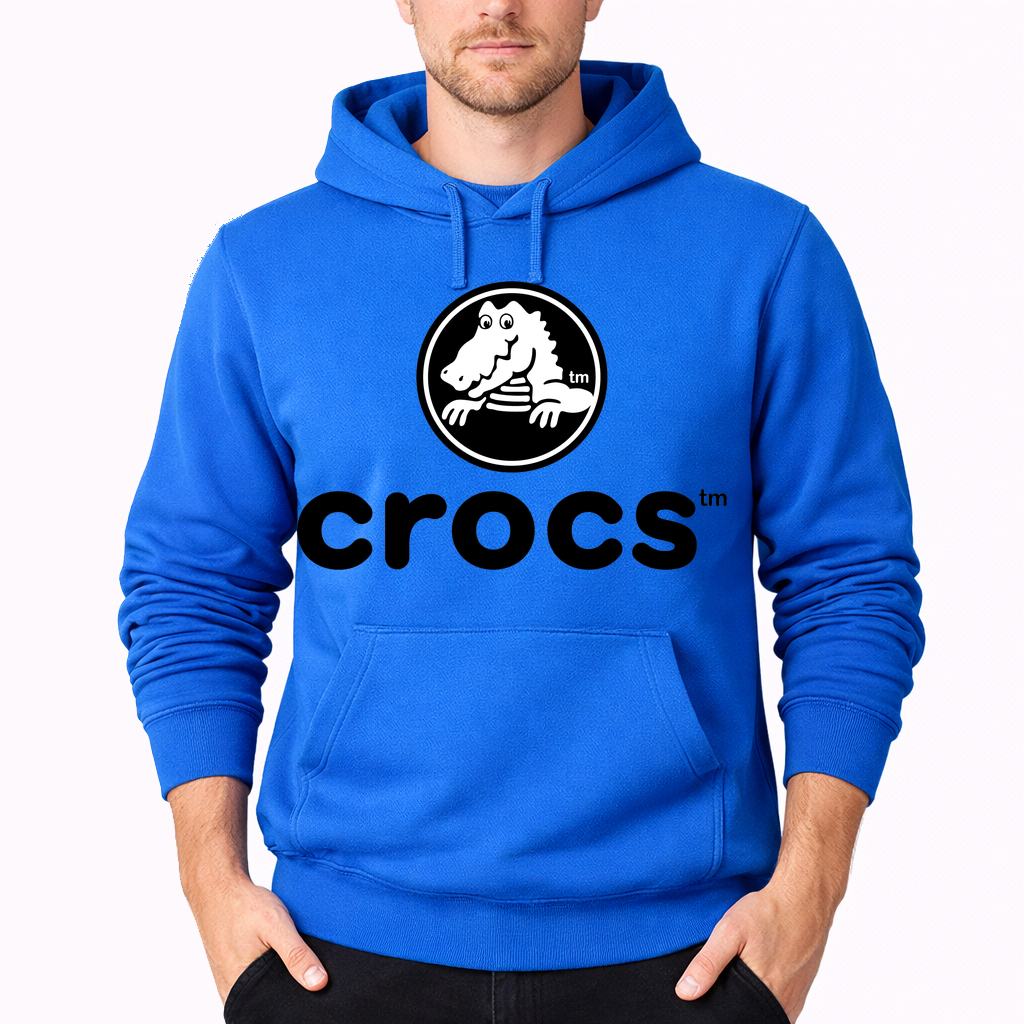 Men's Crocs Pullover Hoodie - Azure