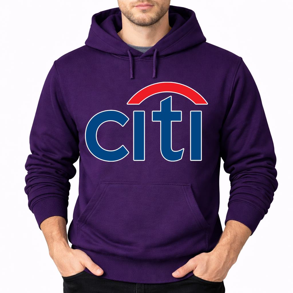 Men's Citi Bank Pullover Hoodie - Purple