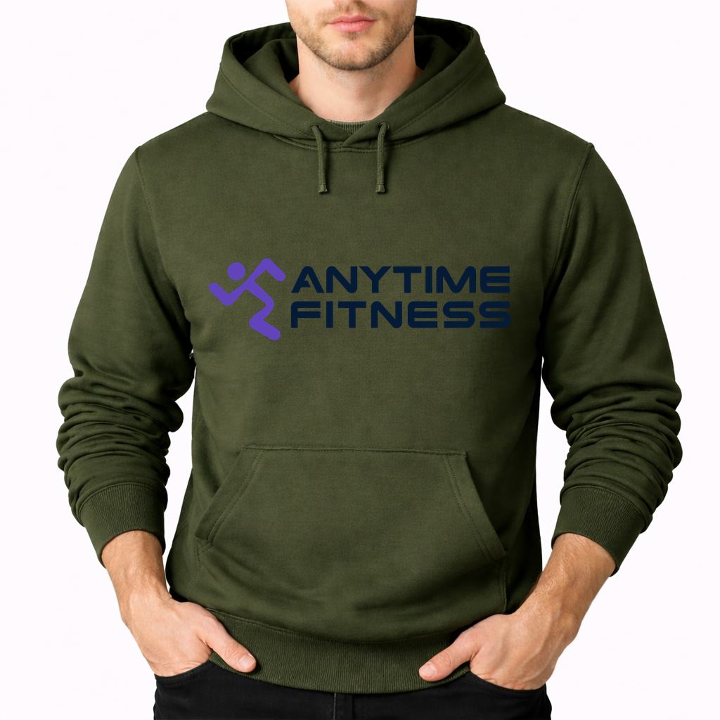 Men's Anytime Fitness Pullover Hoodie - Army Green