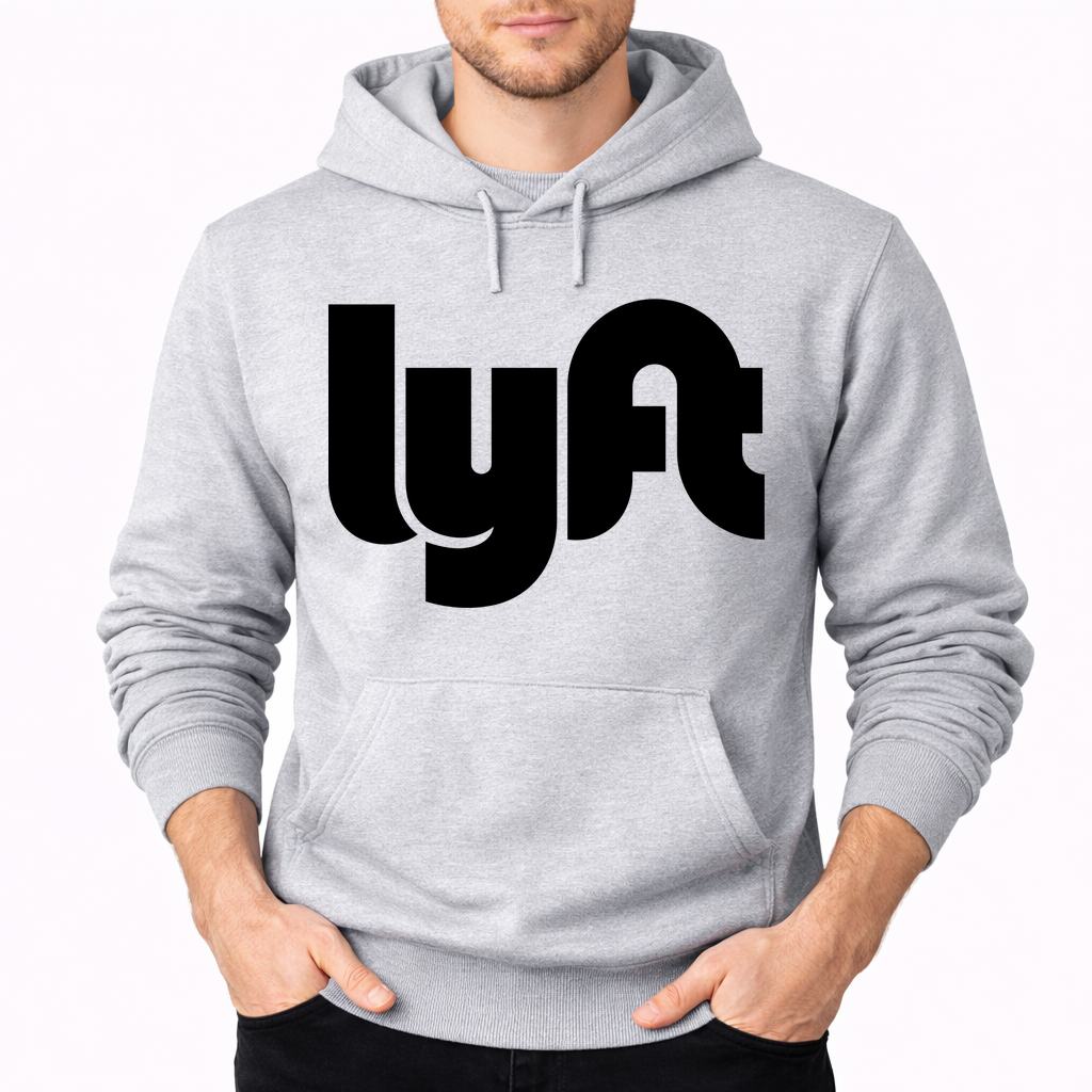 Men's Lyft Black Pullover Hoodie - Gray