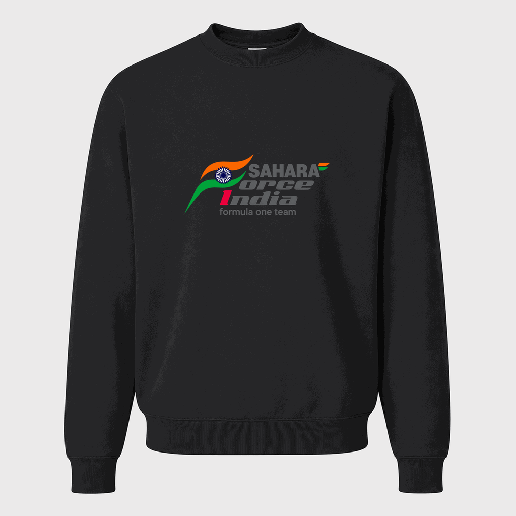 Men's Sahara Force India Formula One Team Crewneck Sweatshirt - Black
