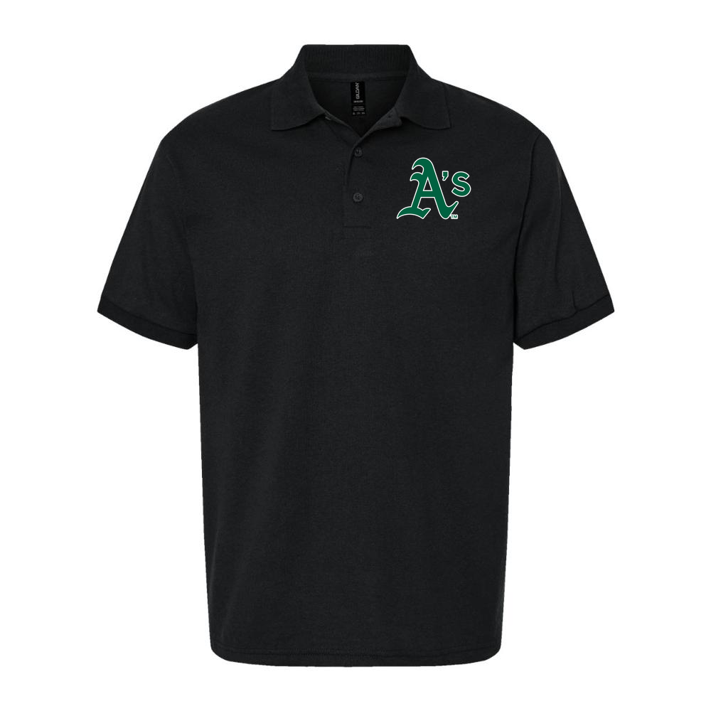Men's Oakland Athletics Dry Blend Polo - Black