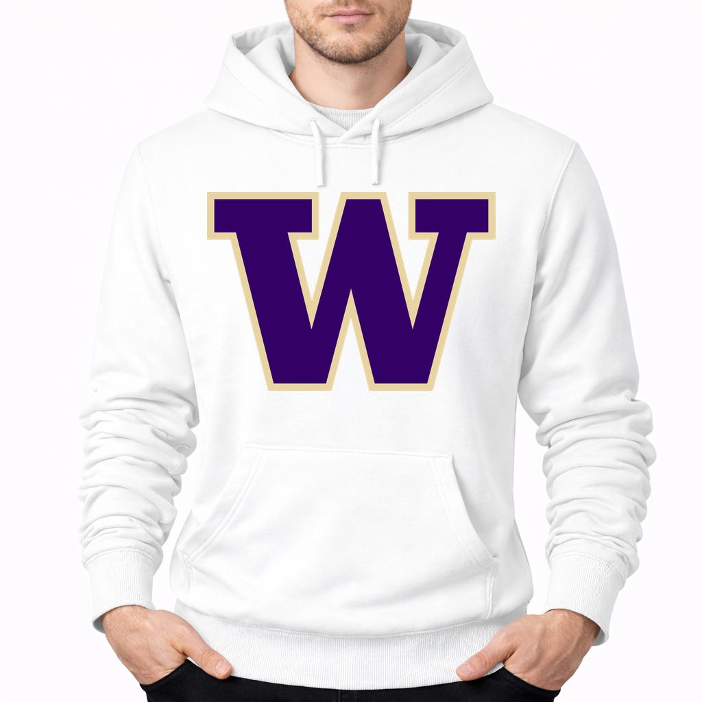 Men's Washington Huskies Pullover Hoodie - White