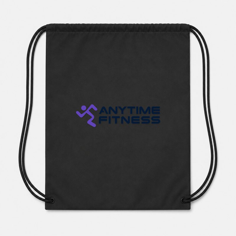 Anytime Fitness Drawstring Bag - Black