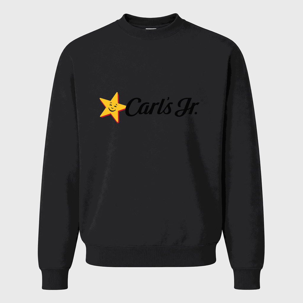 Men's Carl's Jr. Crewneck Sweatshirt - Black