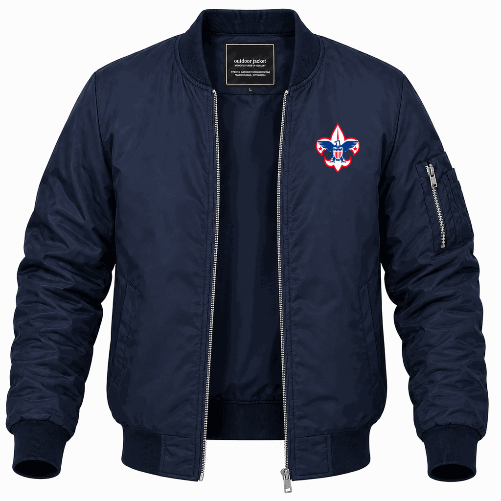 Men's Boy Scouts Lightweight Bomber Jacket - Navy