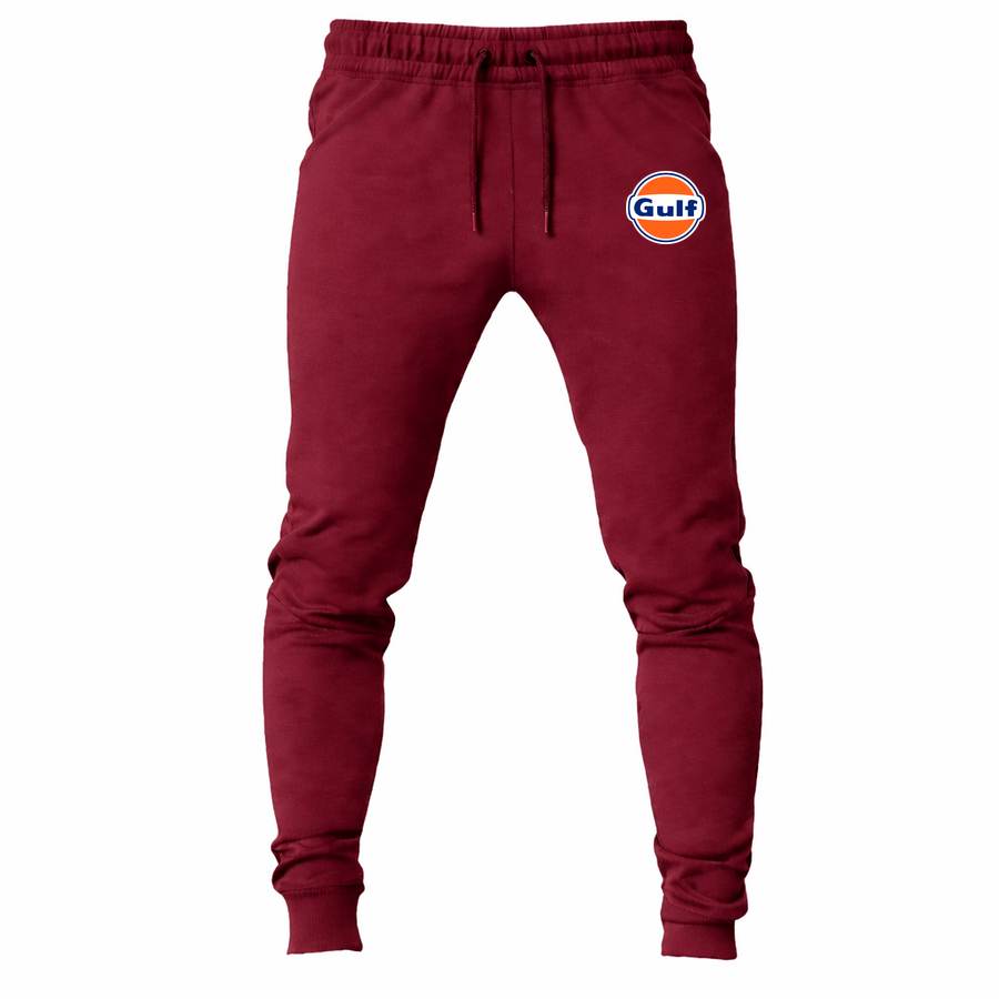 Gulf Oil joggers sweatpants - Maroon