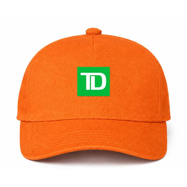TD Bank Logo Orange Dad Baseball Cap Hat