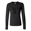 Women's Louis Vuitton Long Sleeve T-Shirt - Black