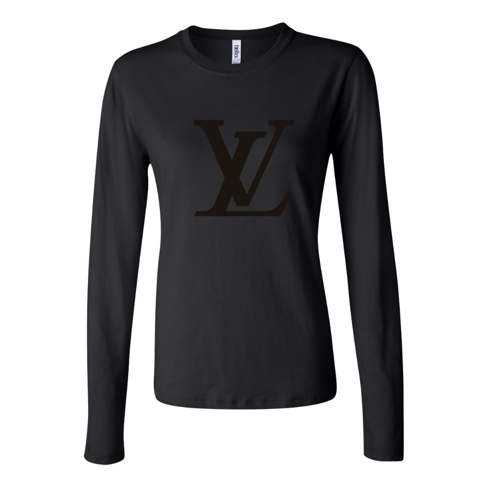 Women's Louis Vuitton Long Sleeve T-Shirt - Black