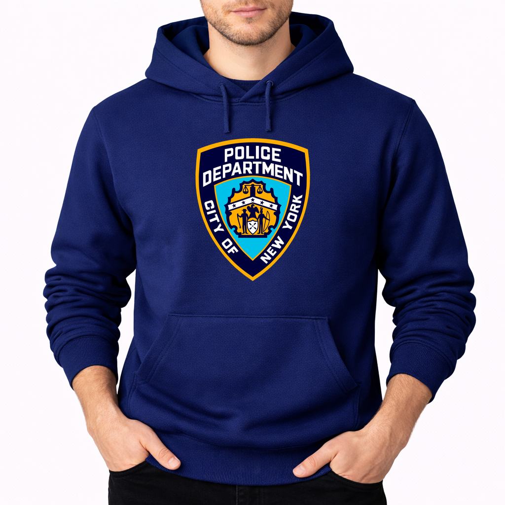 Men's NYPD 1 Pullover Hoodie - Navy