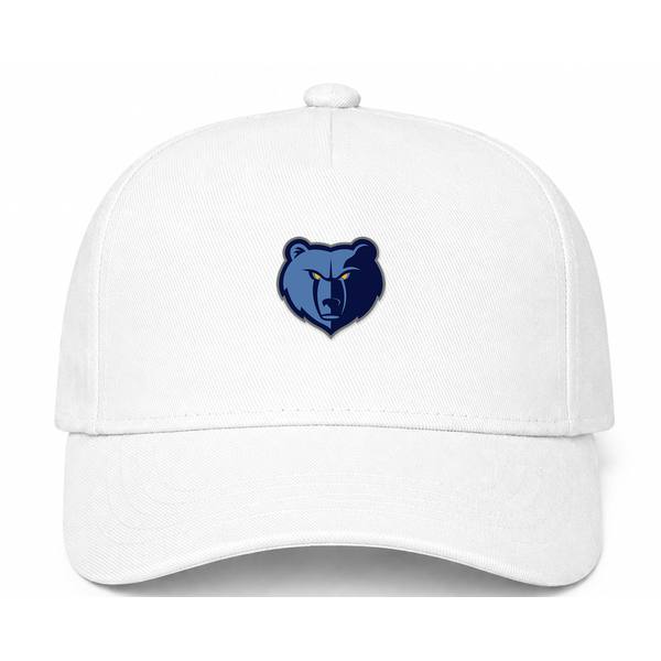 Memphis Grizzlies NBA Logo White Dad Baseball Cap Hat