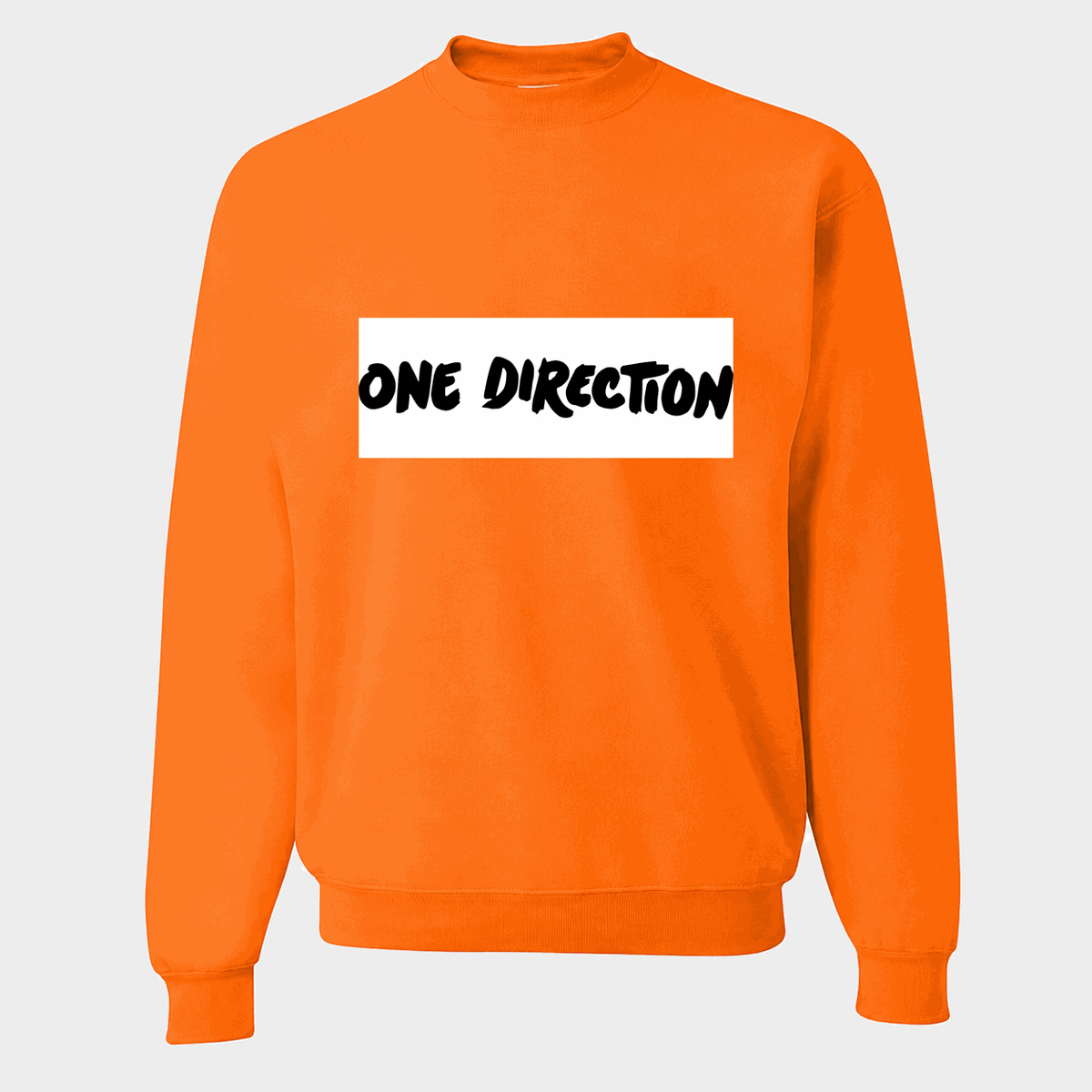 Men's One Direction Crewneck Sweatshirt - Orange