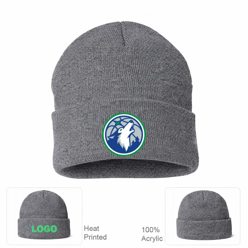 Minnesota Timberwolves Grey Beanie Hat