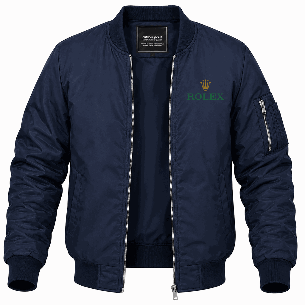 Men's Rolex Lightweight Bomber Jacket - Navy