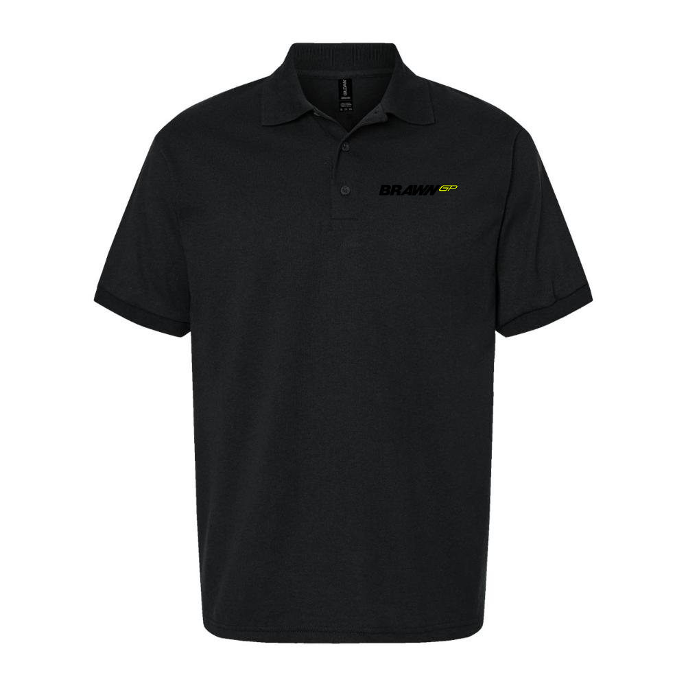 Men's Brawn GP Dry Blend Polo - Black