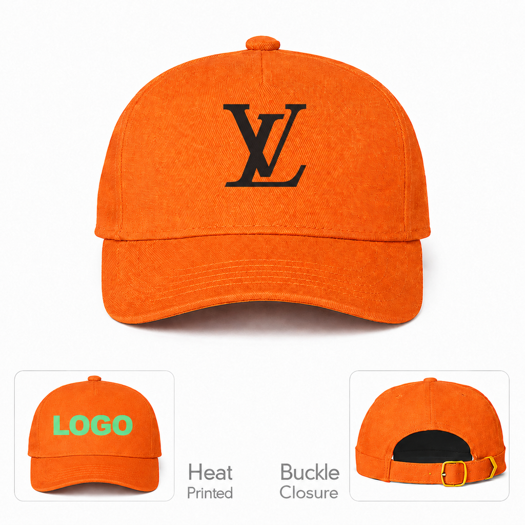 Louis Vuitton Orange Dad Baseball Cap Hat