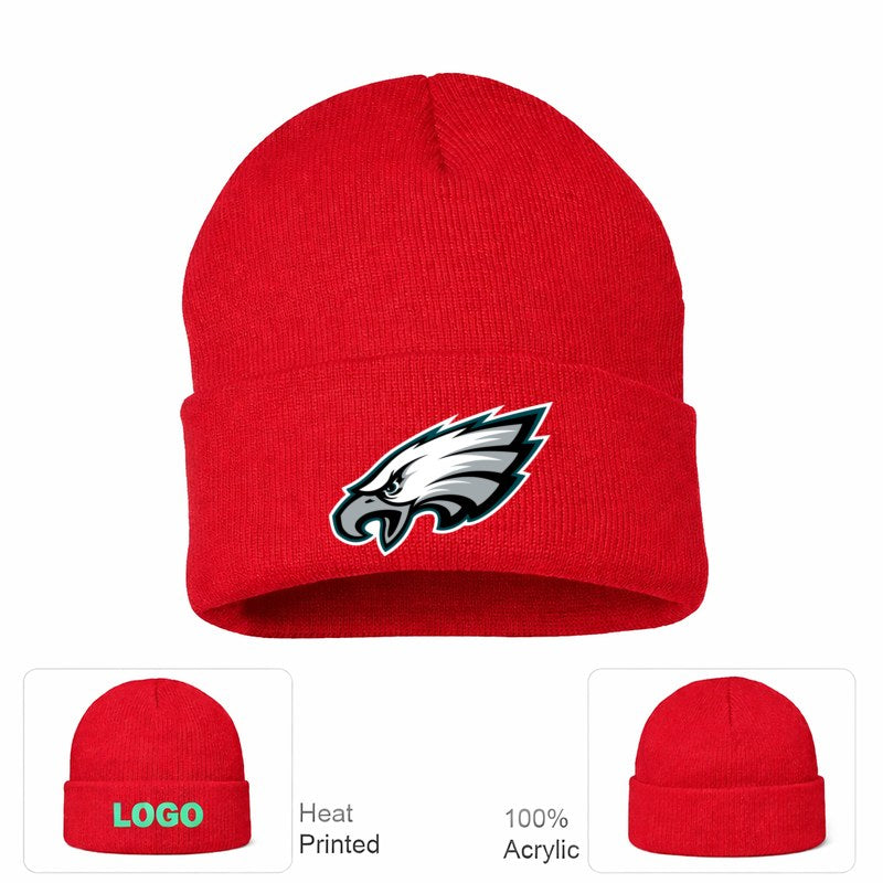 Philadelphia Eagles Red Beanie Hat