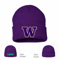 Washington Huskies Purple Beanie Hat