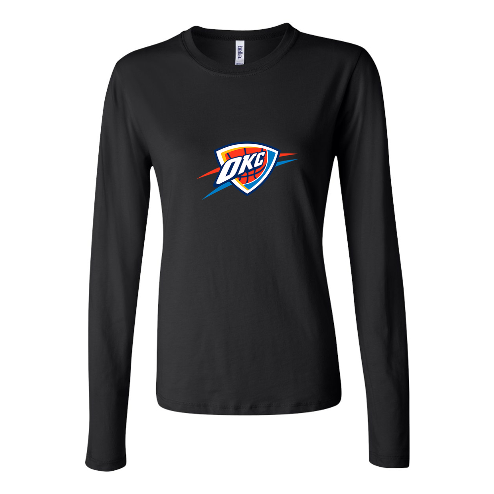 Women's Oklahoma City Thunder Long Sleeve T-Shirt - Black