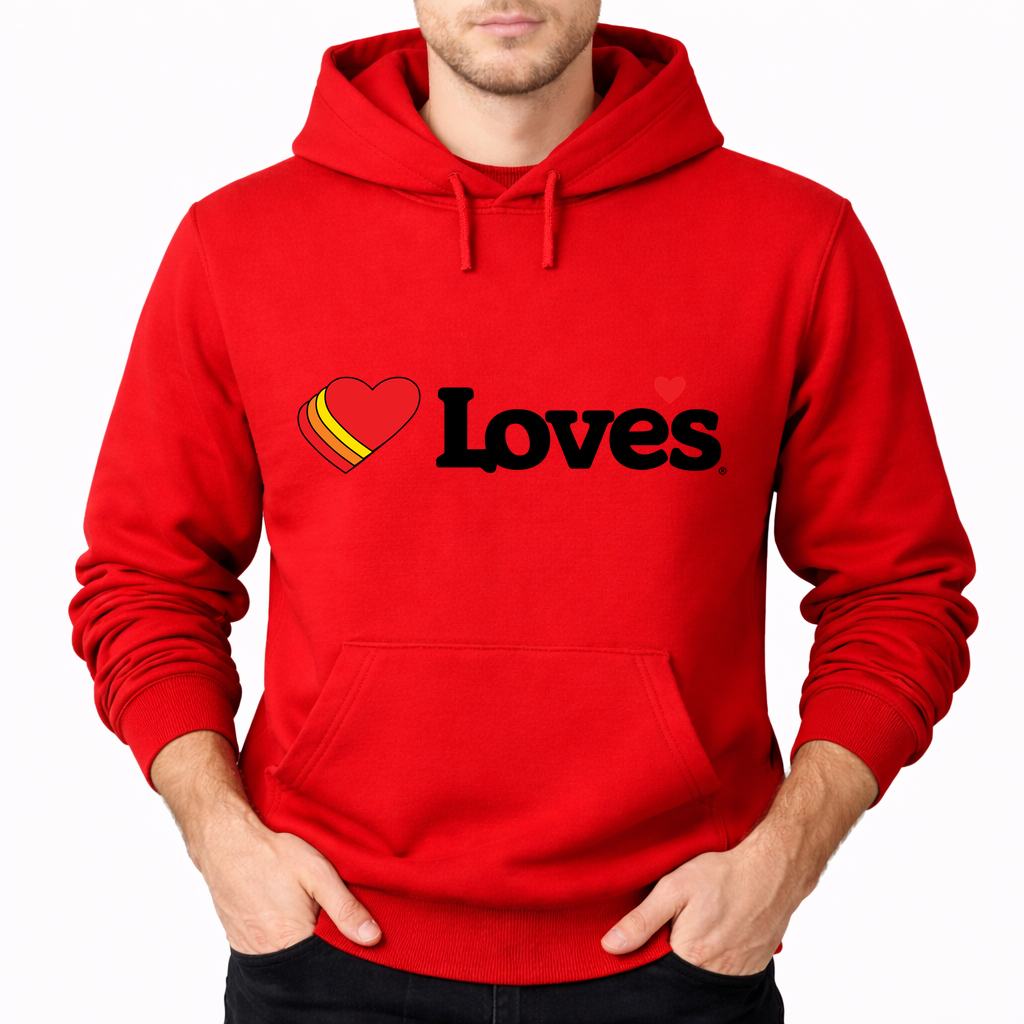 Men's Love's Travel Stops Pullover Hoodie - Red