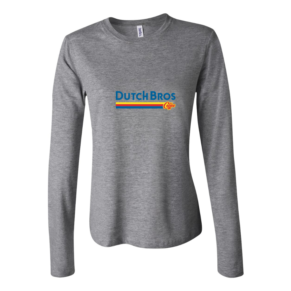 Women's Dutch Bros Coffee wordmark Long Sleeve T-Shirt - Gray