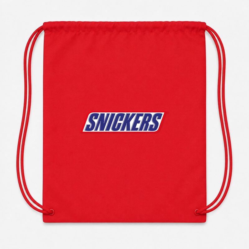 Snickers Food Drawstring Bag - Red