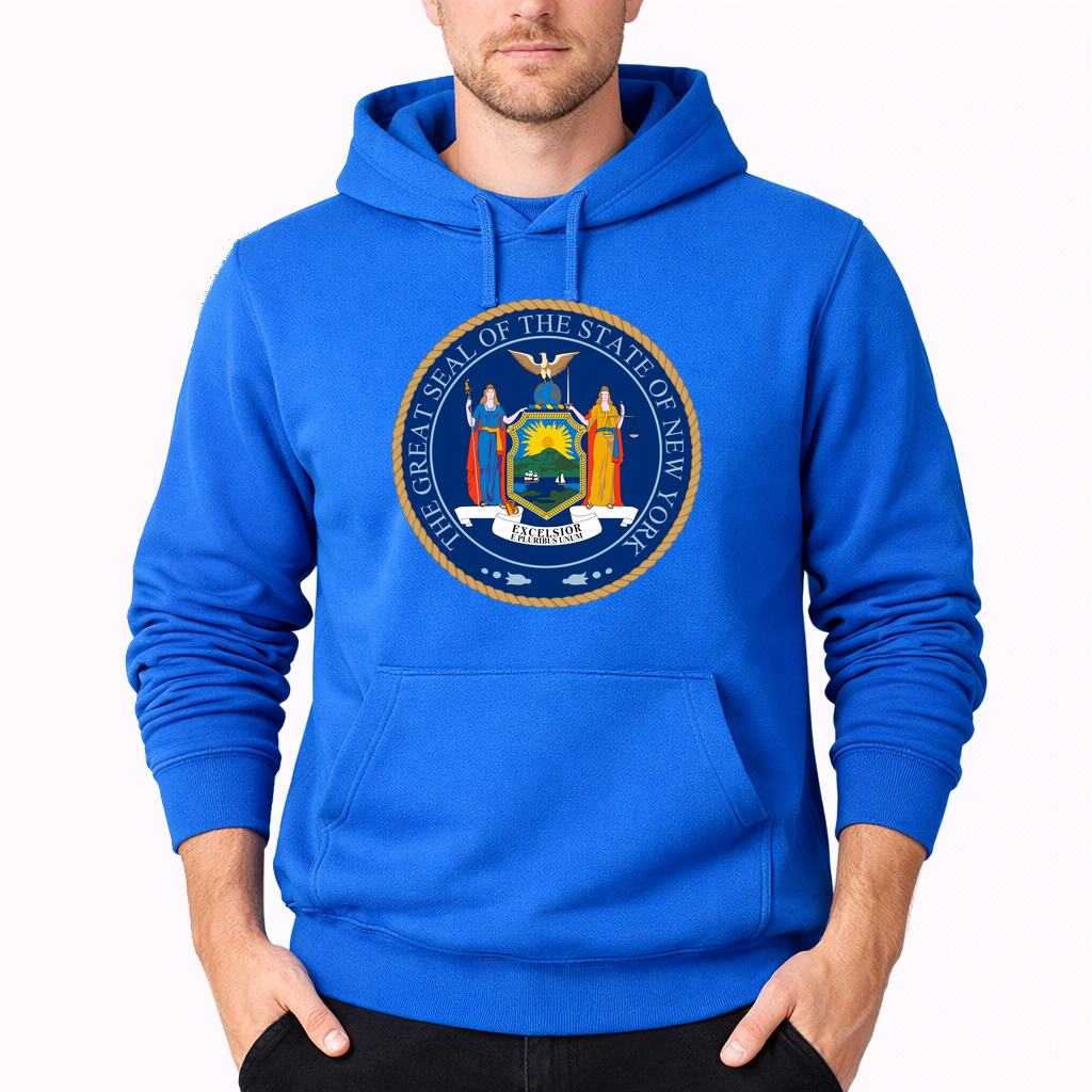 Men's New York Pullover Hoodie - Azure