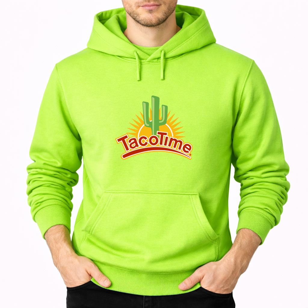 Men's Taco Time Pullover Hoodie - Lime green