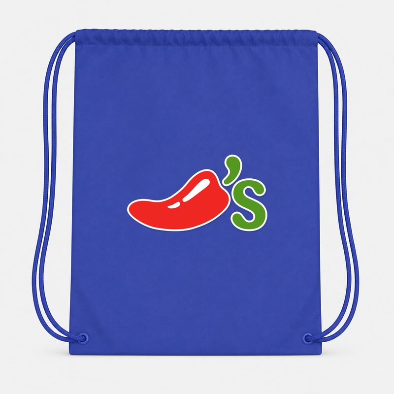 Chilis Drawstring Bag - Blue