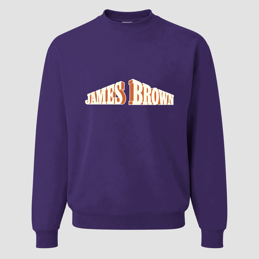 Men's James Brown Crewneck Sweatshirt - Purple
