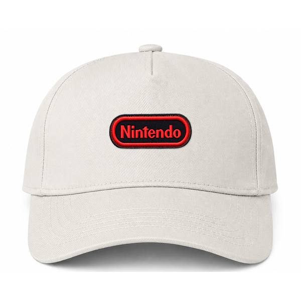 Nintendo Embroidery Logo Beige Dad Baseball Cap Hat