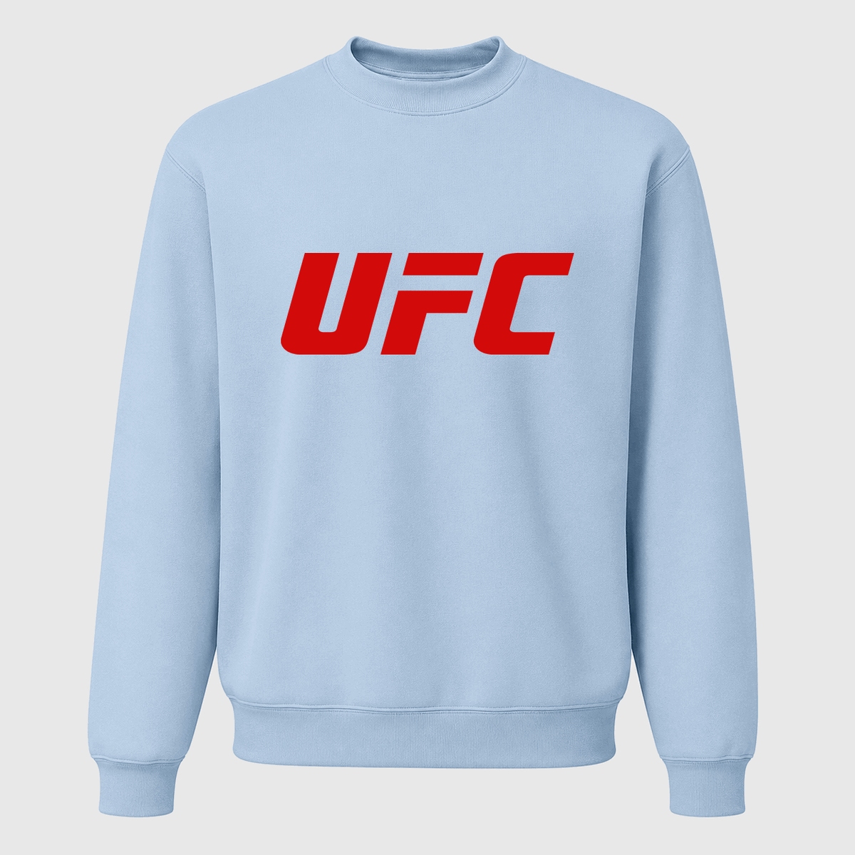 Men's UFC Logo Crewneck Sweatshirt - Sky Blue