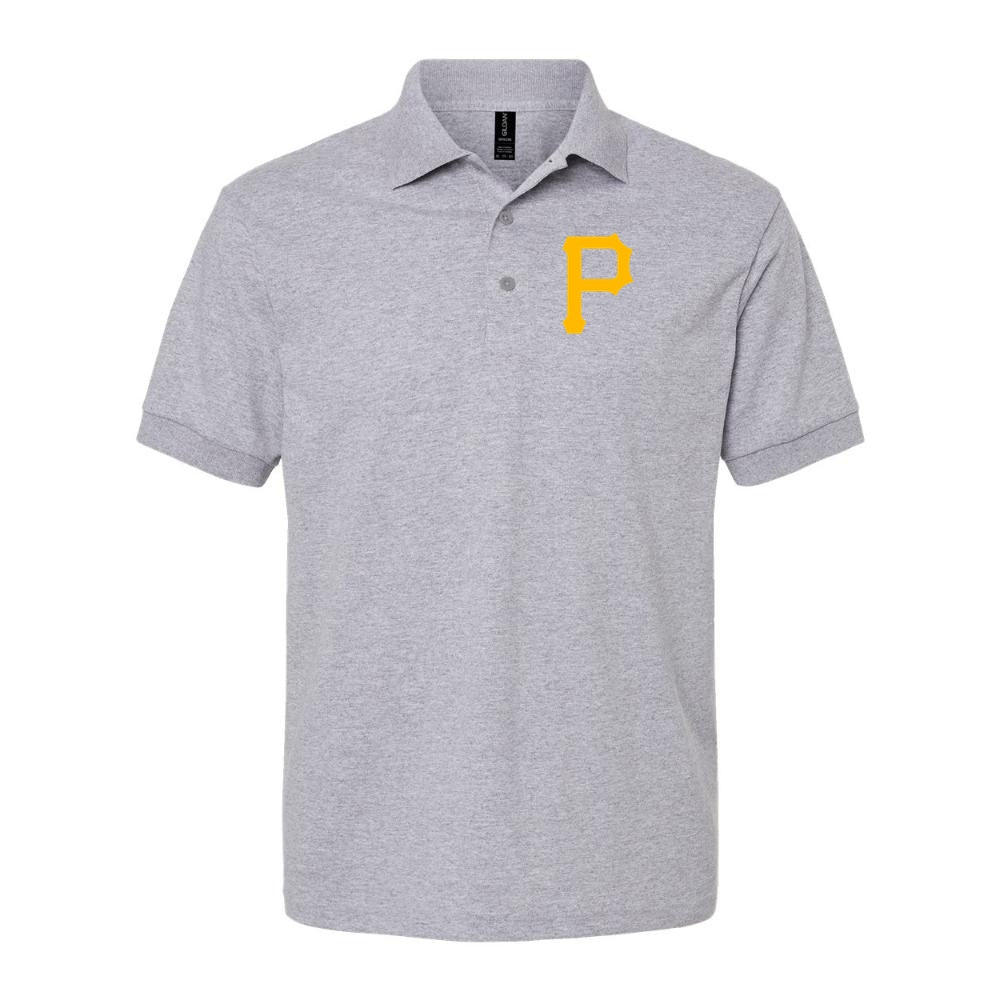 Men's Pittsburgh Pirates Dry Blend Polo - Gray