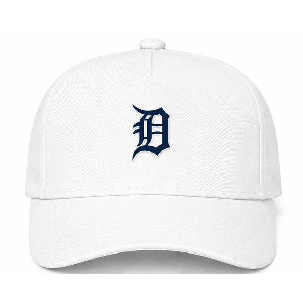 Detroit Tigers MLB Logo White Dad Baseball Cap Hat