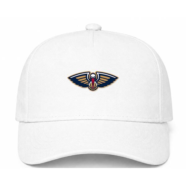 New Orleans Pelicans NBA Logo White Dad Baseball Cap Hat