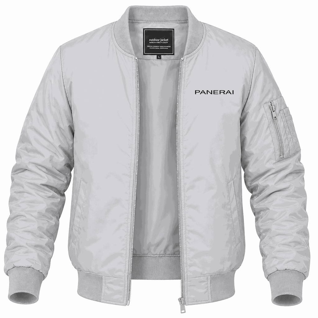 Men's Panerai Lightweight Bomber Jacket - Gray
