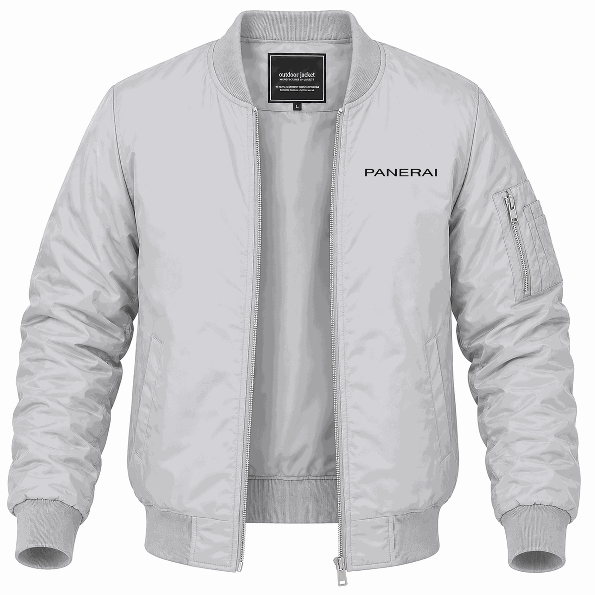 Men's Panerai Lightweight Bomber Jacket - Gray