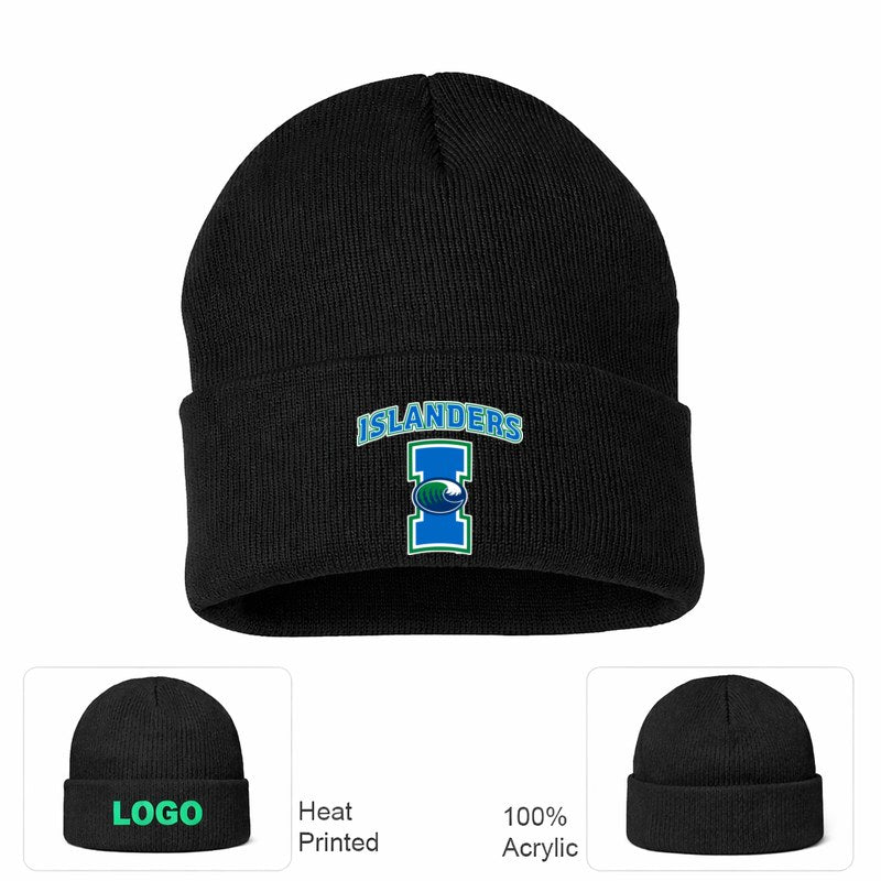 Texas AM CC Islanders Black Beanie Hat
