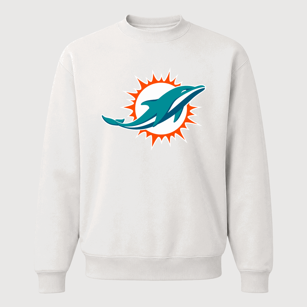Men's Miami Dolphins Crewneck Sweatshirt - White