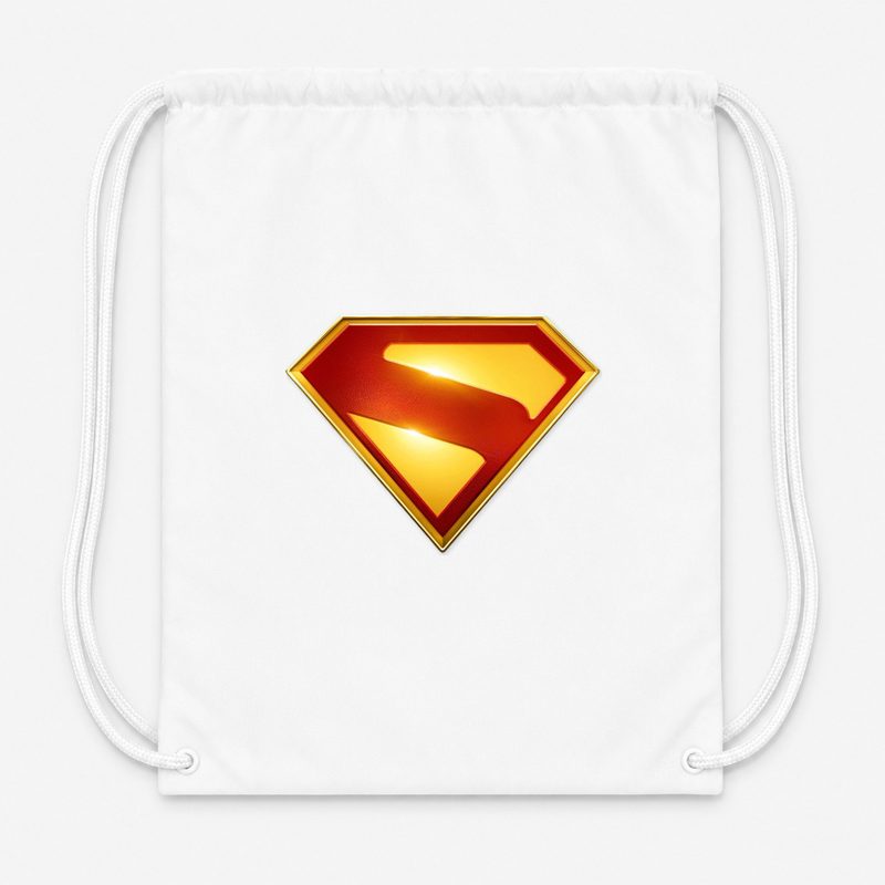 Superman 2025 Drawstring Bag - White
