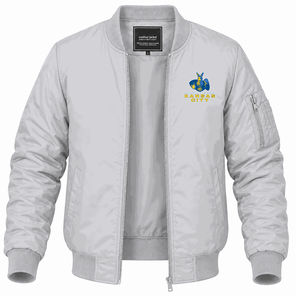 Men's UMKC Kangaroos Logo Lightweight Bomber Jacket - Gray