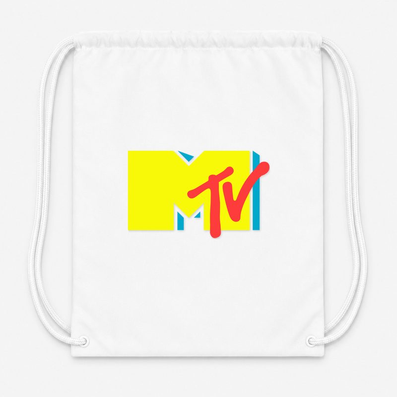 Mtv Drawstring Bag - White